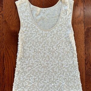 JCrew Sequin Embellished Sleeveless Top